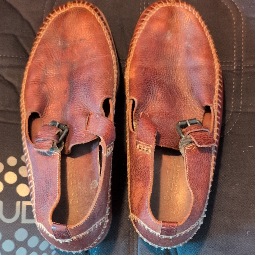 Cole Haan Men's Brown Leather Slip-On Loafers